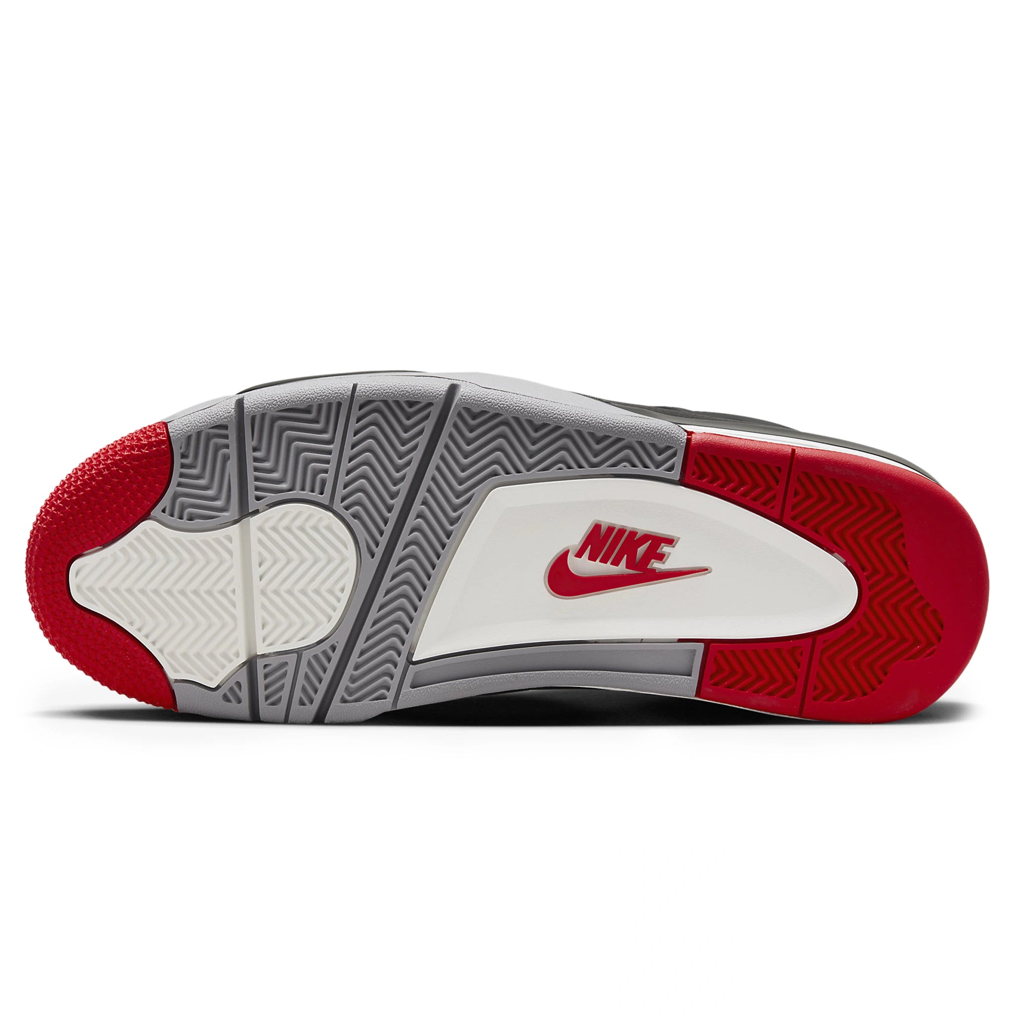 Sole view of Air Jordan 4 OG Bred Reimagined